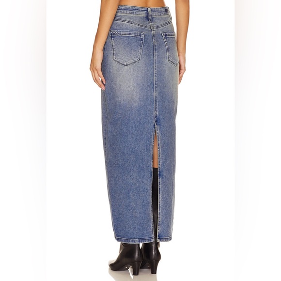 BLANKNYC Denim Maxi Skirt in High Street - Picture 4 of 16